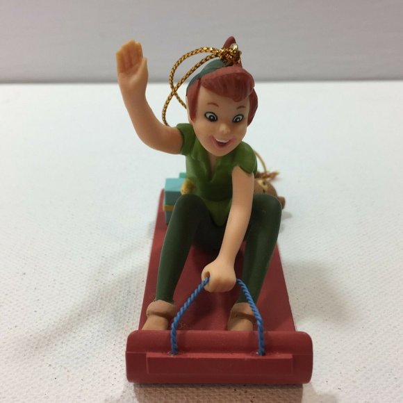 Vintage Groiler Disney Peter Pan Flying Christmas Ornament Holiday Neverland - Picture 2 of 10